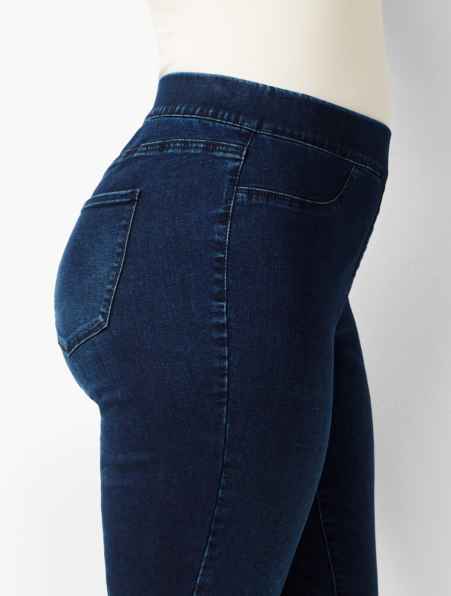 Comfort Stretch Pull-On Denim Jegging - Benning Wash