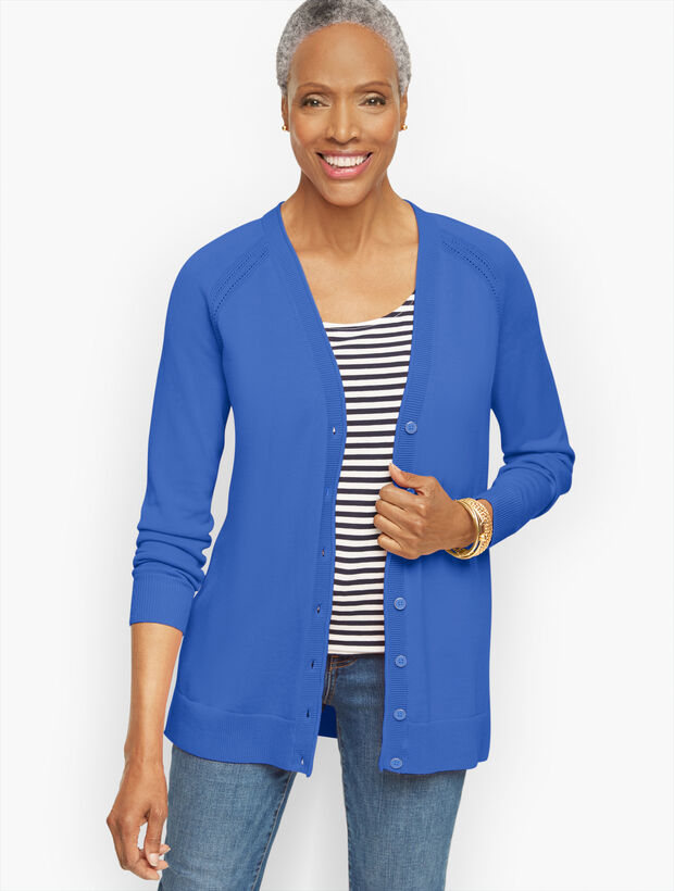 Girlfriend Cardigan - Pointelle