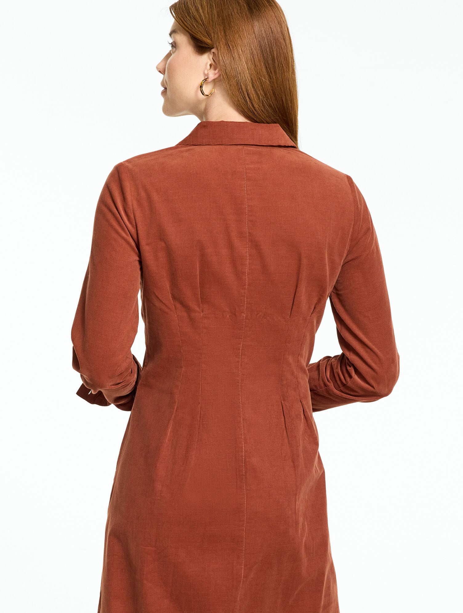 Corduroy Midi Shirtdress - thumbnail 3