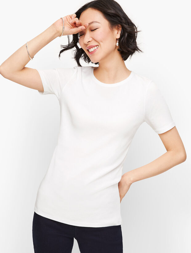 Pima Cotton Crewneck Tee