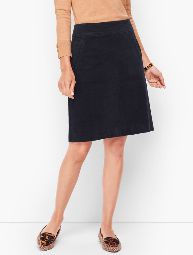 Corduroy A-Line Skirt