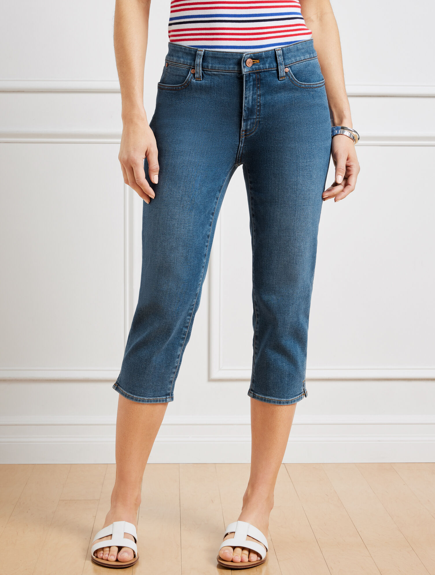 Pedal Pusher Jeans - Beacon Wash