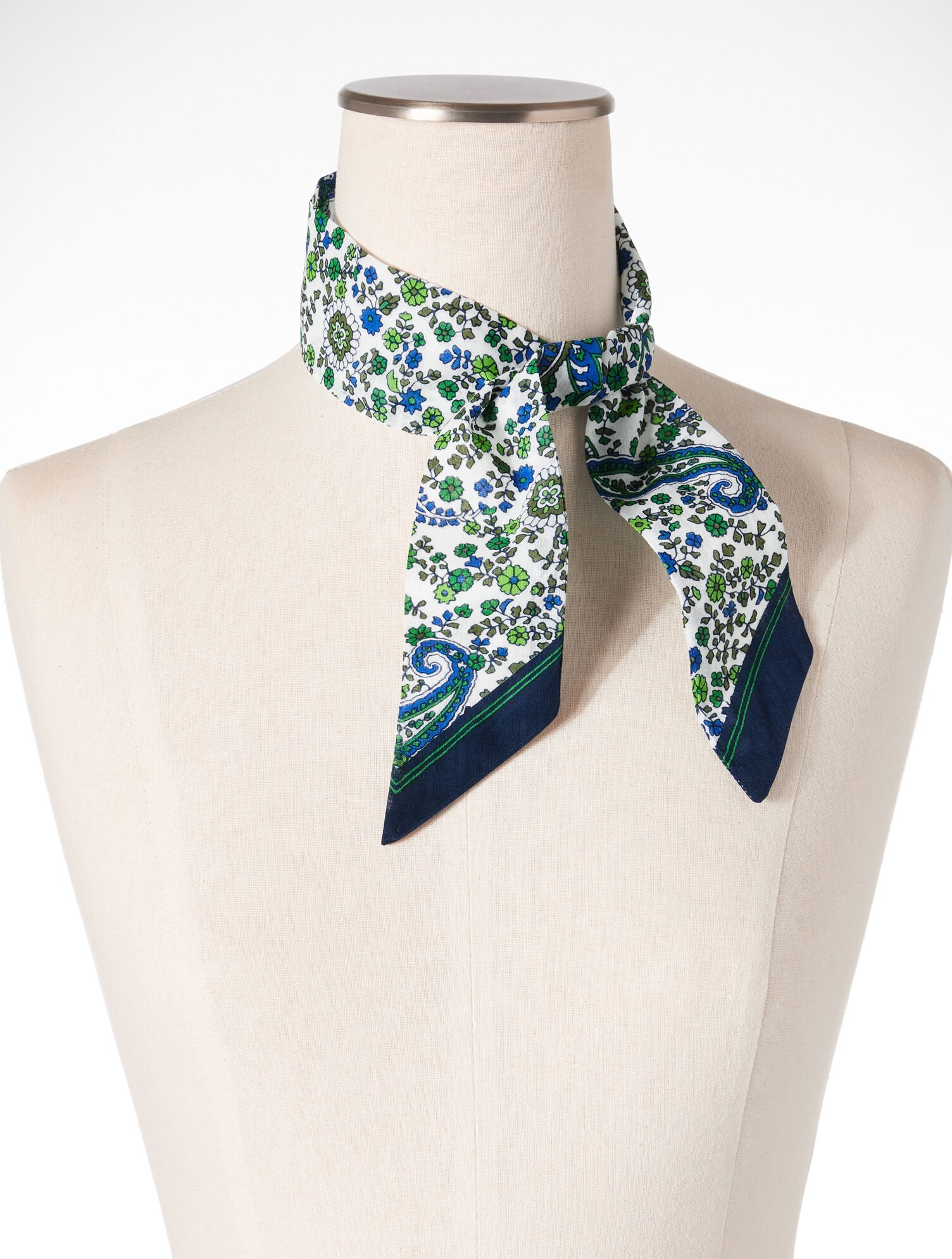 Heritage Paisley Skinny Scarf