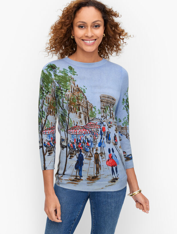 Audrey Cashmere Sweater - Parisian Stroll