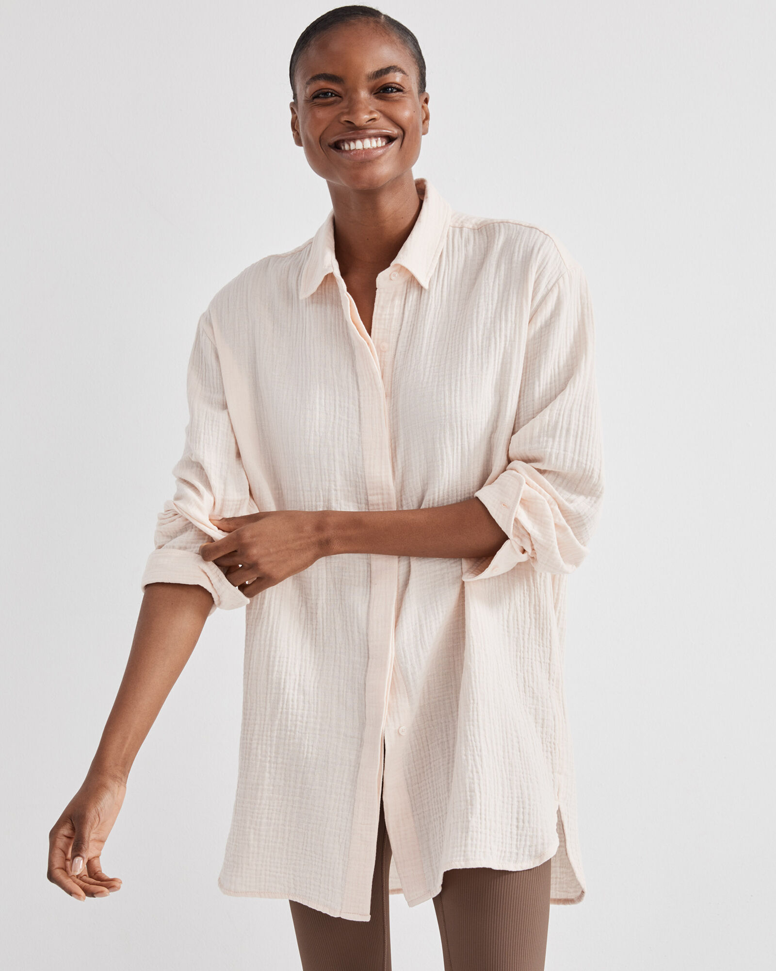 Organic Cotton Gauze Oversized Shirt