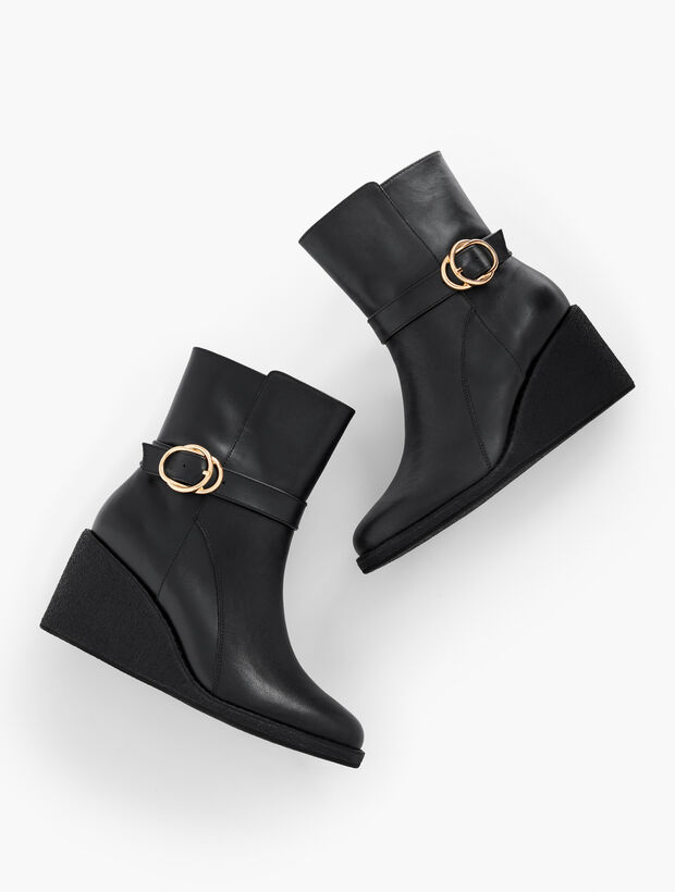 Rowan Wedge Bootie - Vachetta Leather