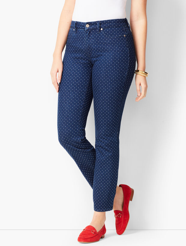 Slim Ankle Jeans - Curvy Fit -Polka Dot