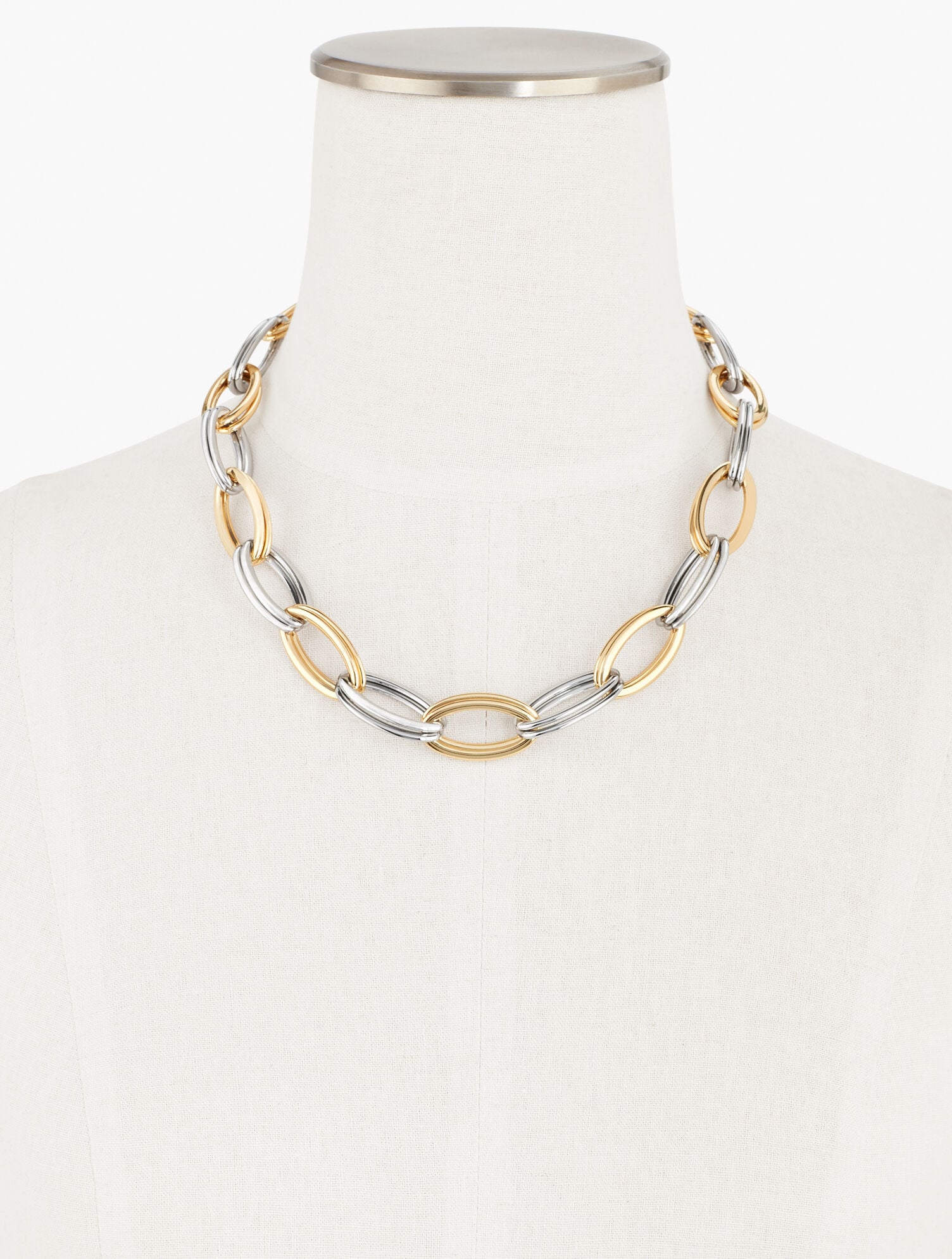 Two-Tone Links Necklace