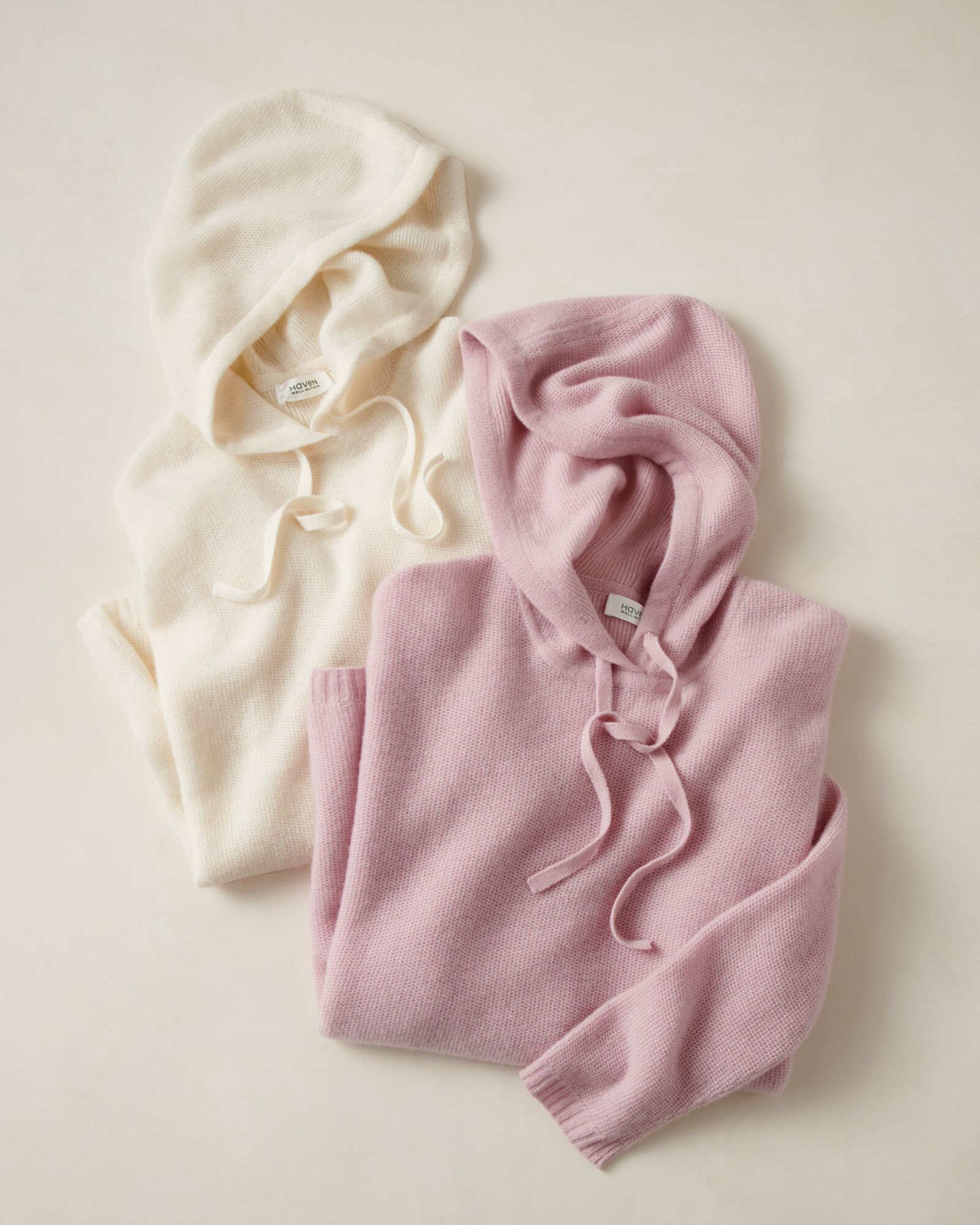 BEYOND FASHION Women’s Cashmere Hoodie – 100% Pure Cashmere, Lightweight, Pearl Pink, Medium – Ultra Soft, Cozy, Breathable