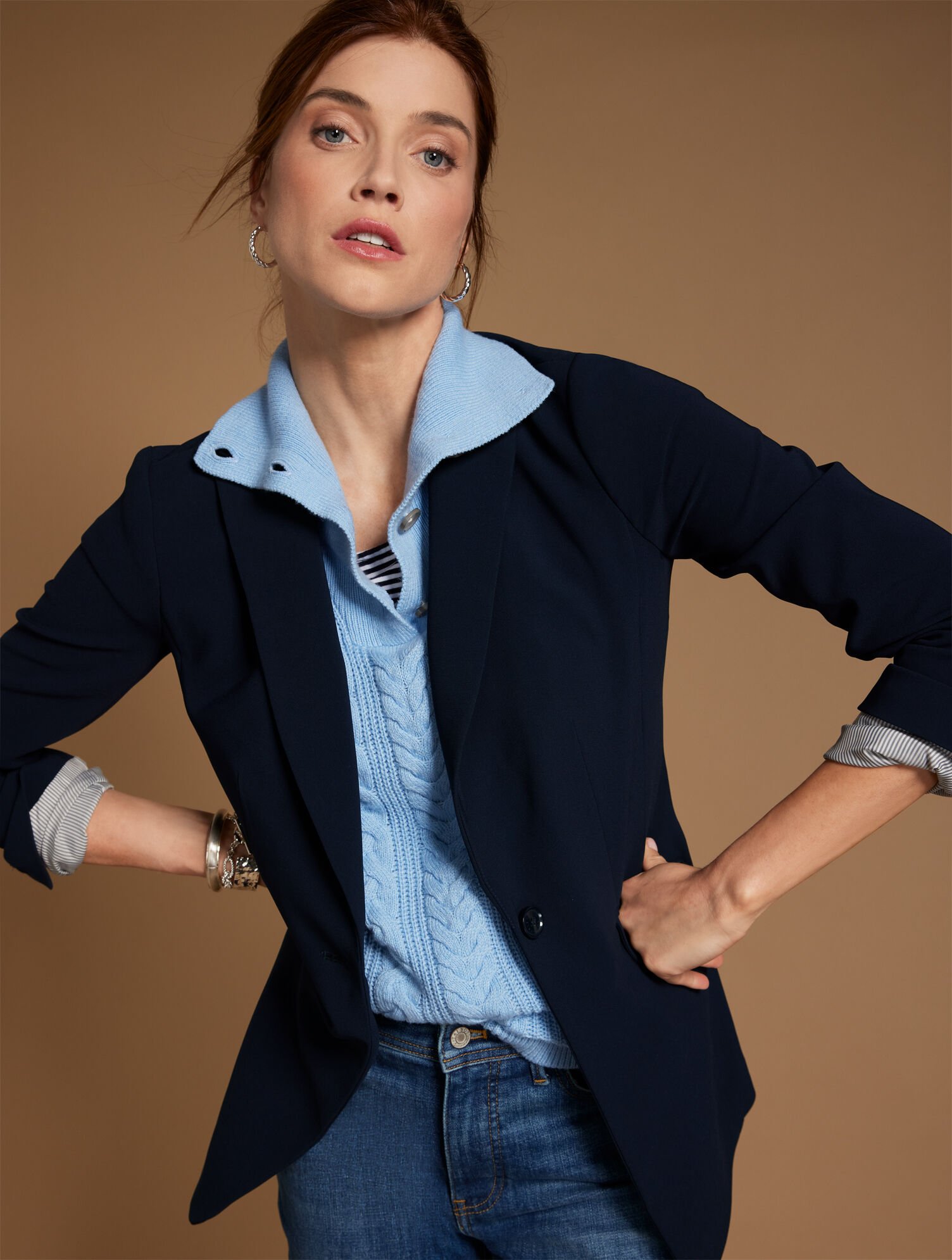 Easy Travel Blazer Talbots