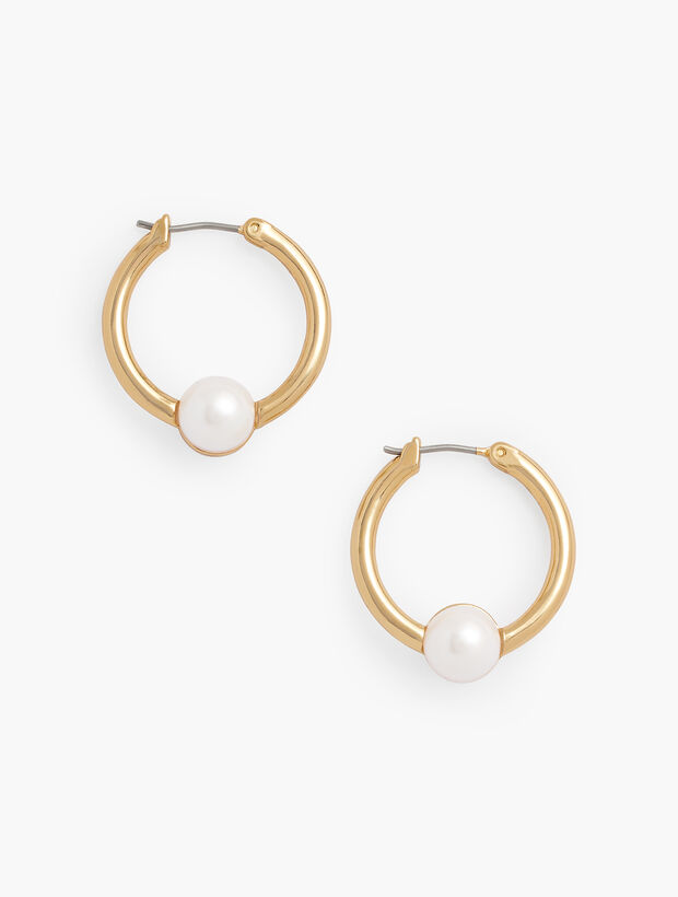 Perfect Pearl Hoop Earrings