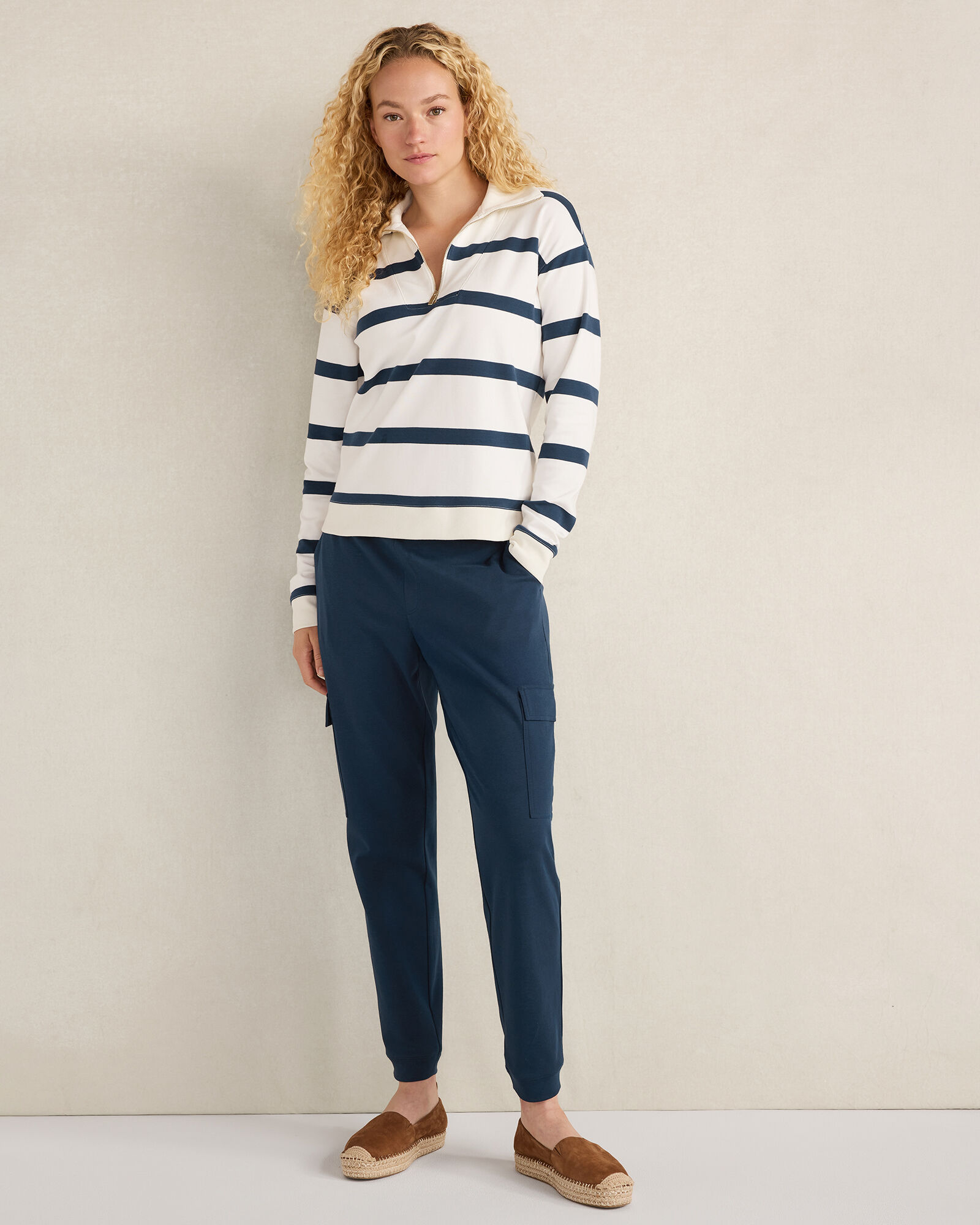 Organic Cotton Interlock Cargo Pants