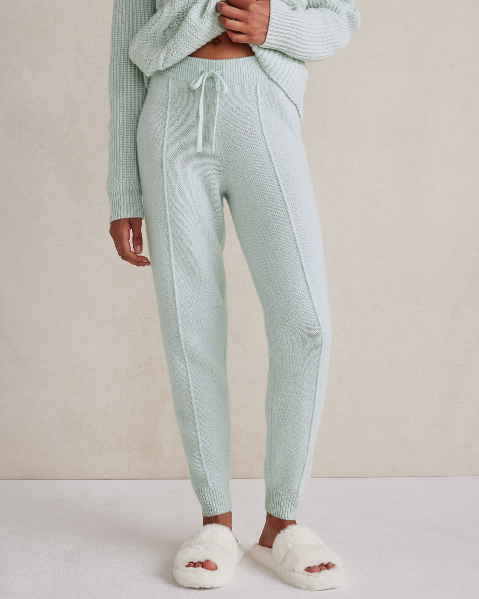Cashmere Pintuck Joggers