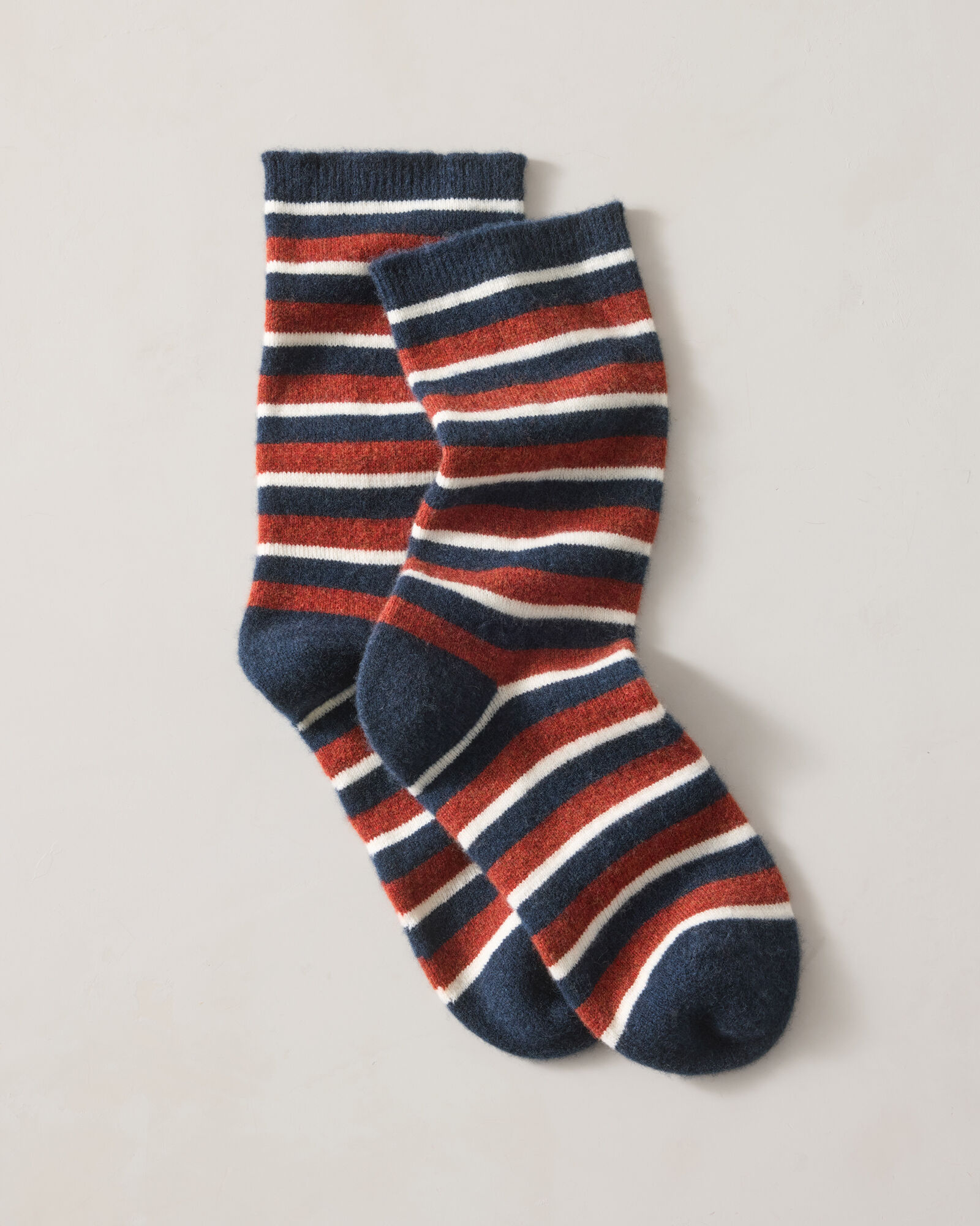 Cashmere Bold Striped Socks