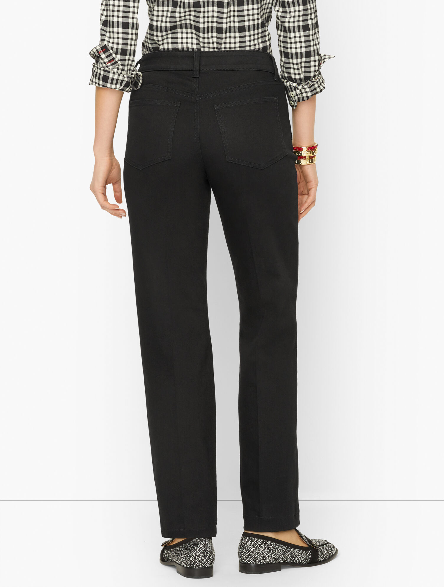 Wide Leg Trouser Jeans - Black