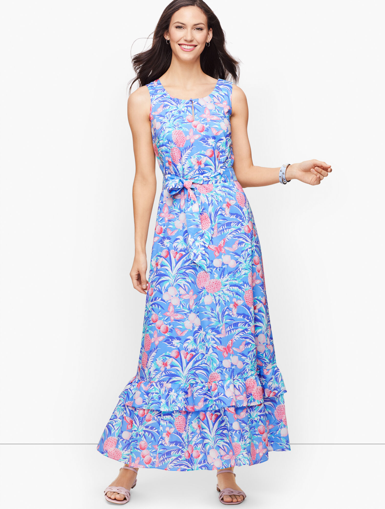 Ratti Tropical Print Maxi Dress | Talbots