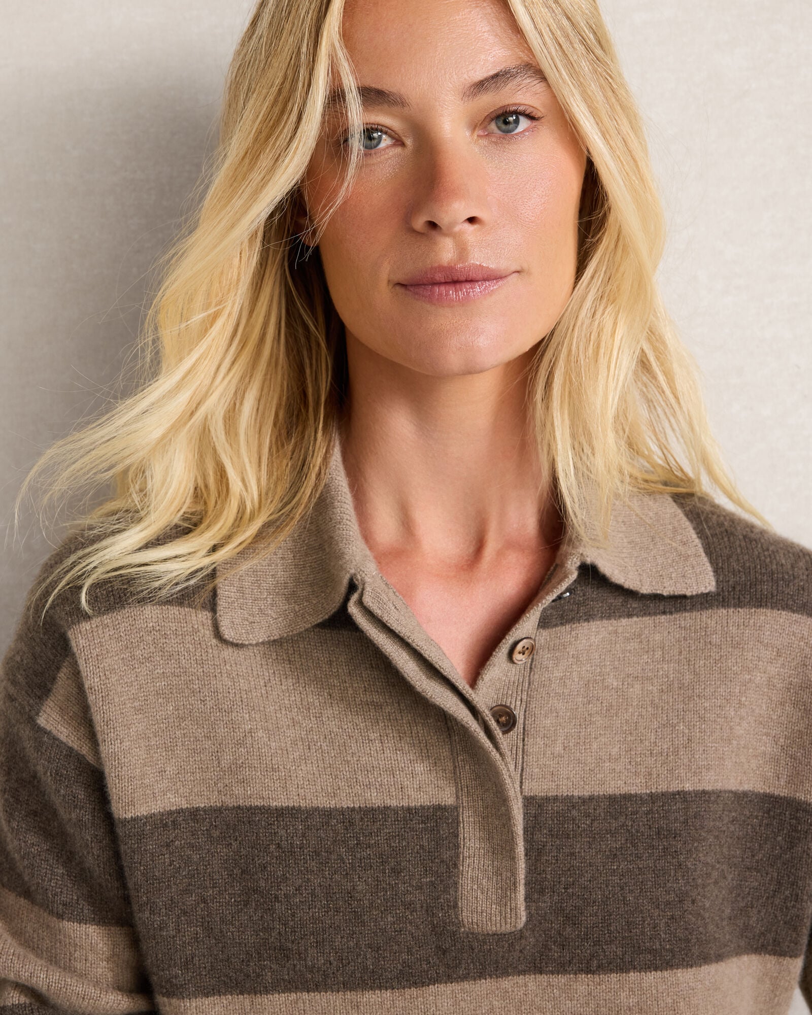 Cashmere Rugby Striped Sweater