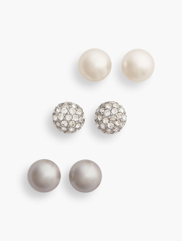 Sterling Silver Triple Earring Set Talbots