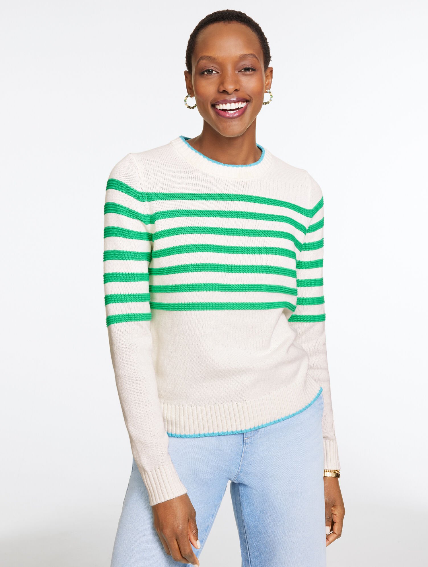 Crewneck Sweater - Multi Stripe