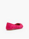 Penelope Quilted Ballet Flats - Studded Kid Suede