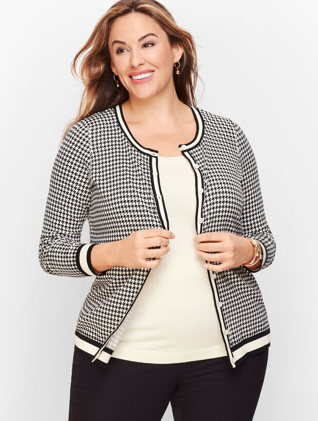 Charming Cardigan - Houndstooth