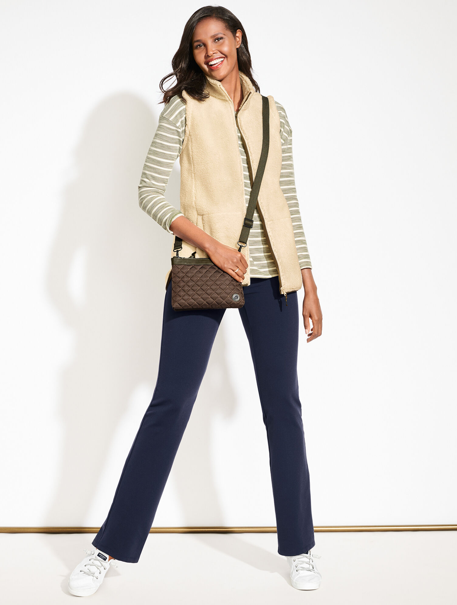 Quilted Nylon Crossbody Bag
