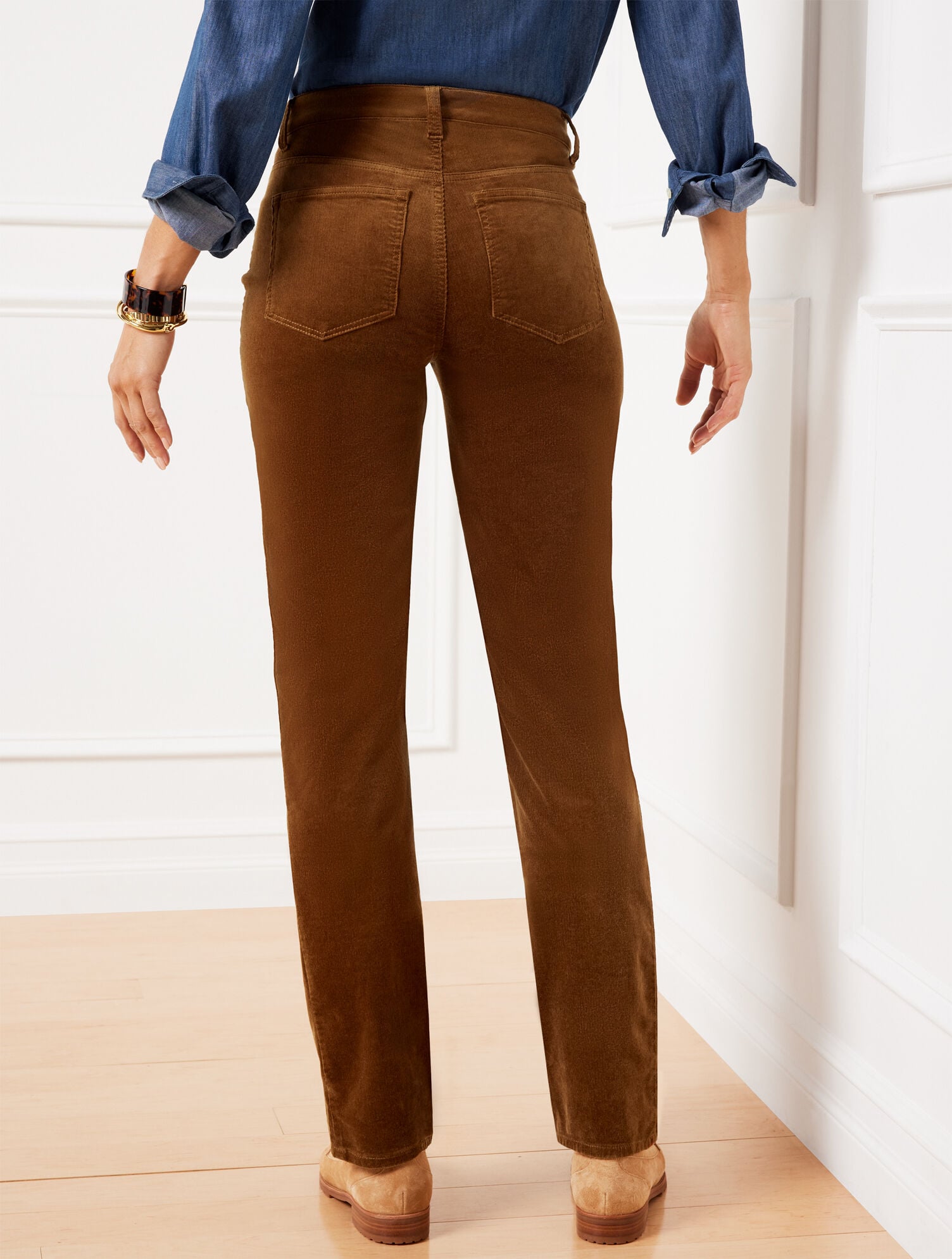 Corian regular length straight leg PU pants