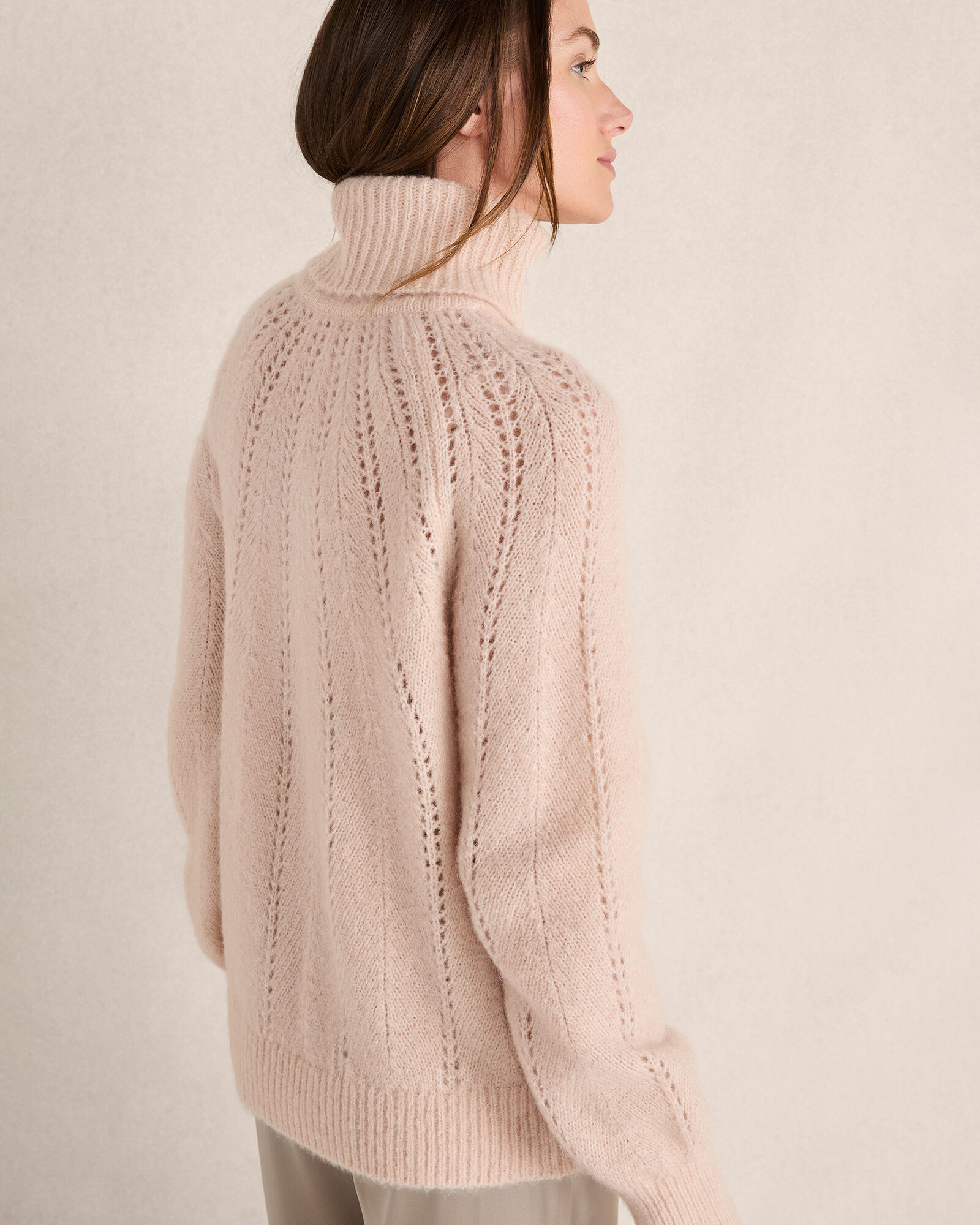 Highline Pointelle Turtleneck Sweater