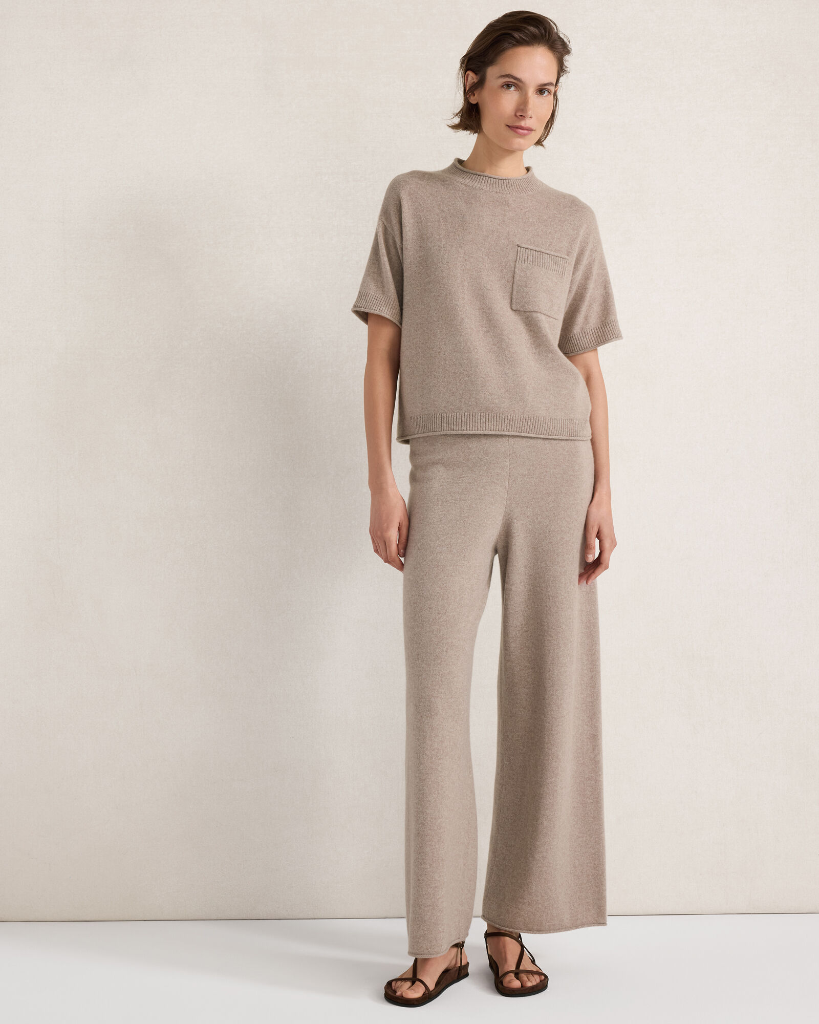 Featherweight Cashmere Wide Leg Pants