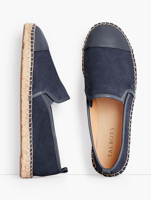 Izzy Espadrille Flats - Suede