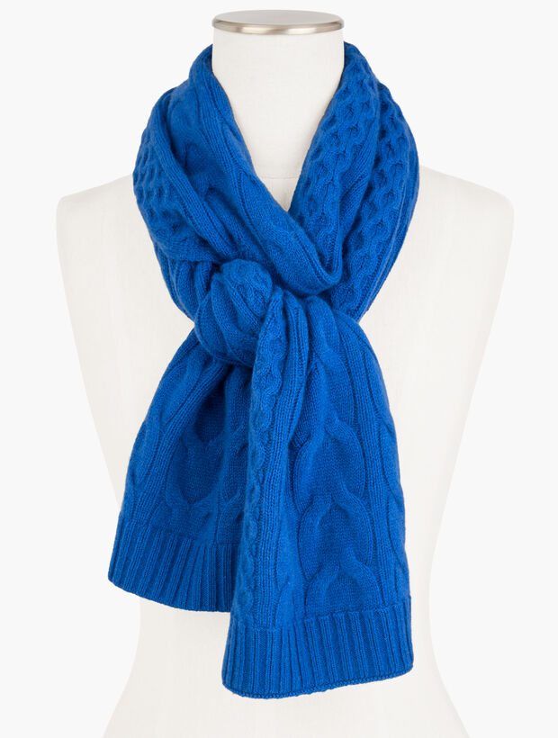 Cable Knit Cashmere Scarf