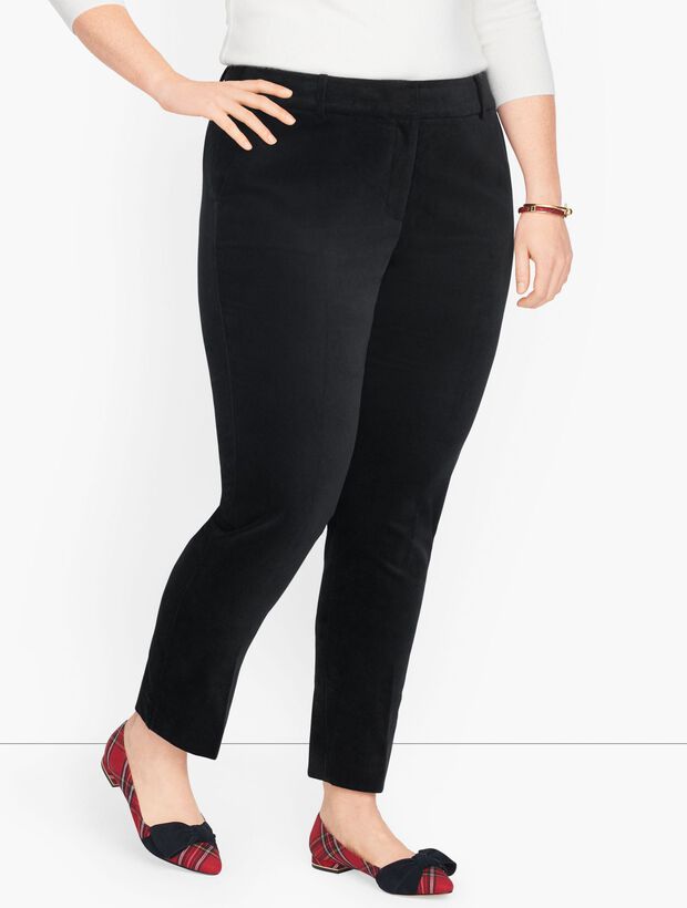 Plus Size Talbots Hampshire Ankle Pants - Velveteen