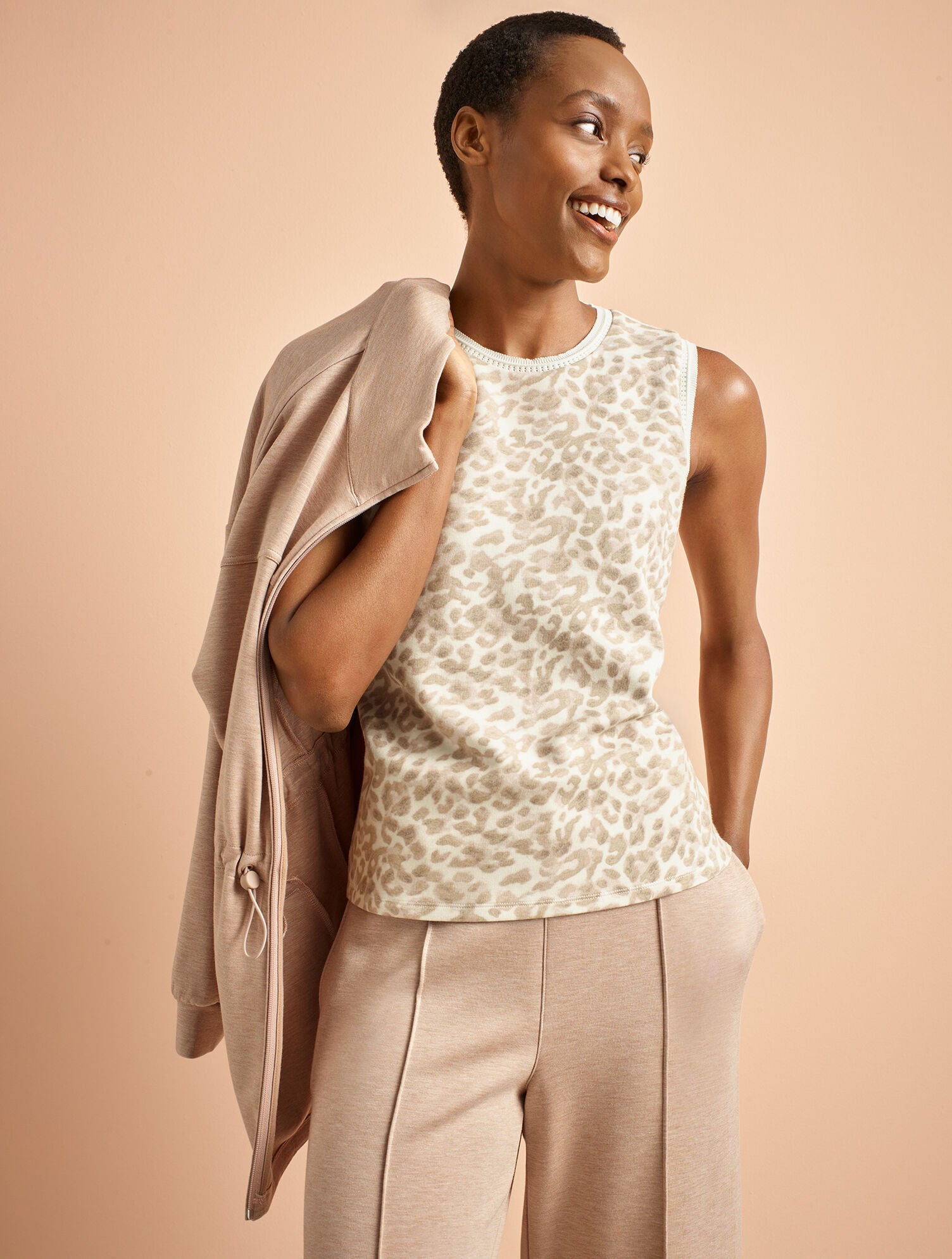 AirKnit Stretch Full-Zip Jacket - Heathered | Talbots
