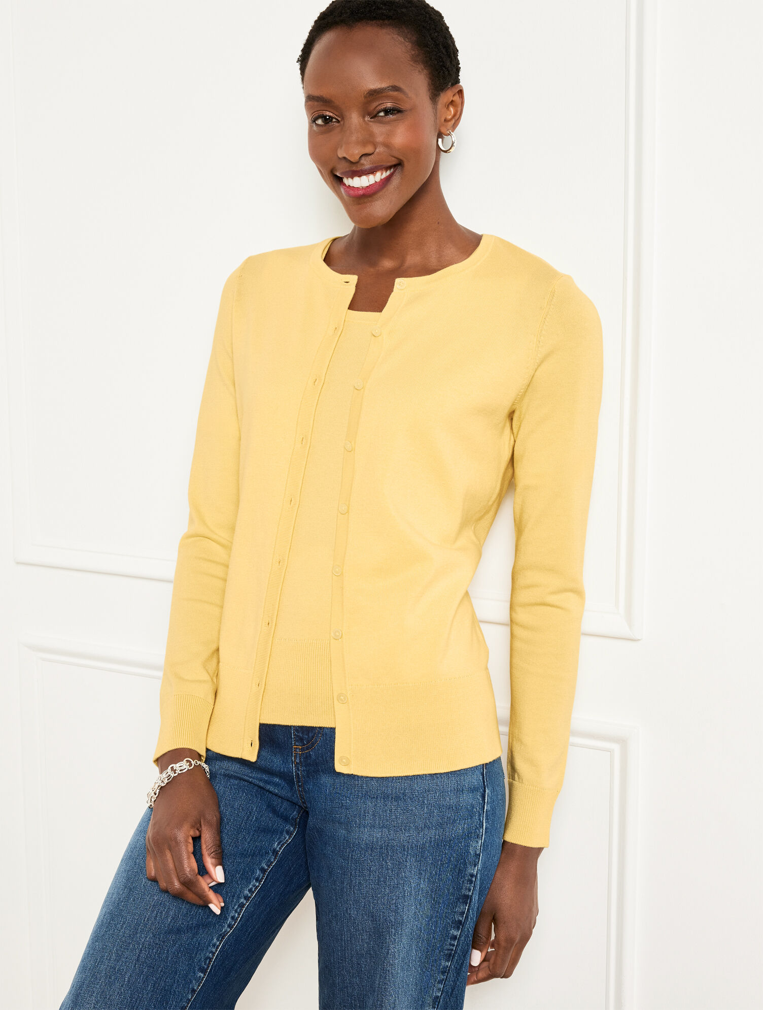 yellow sweater top