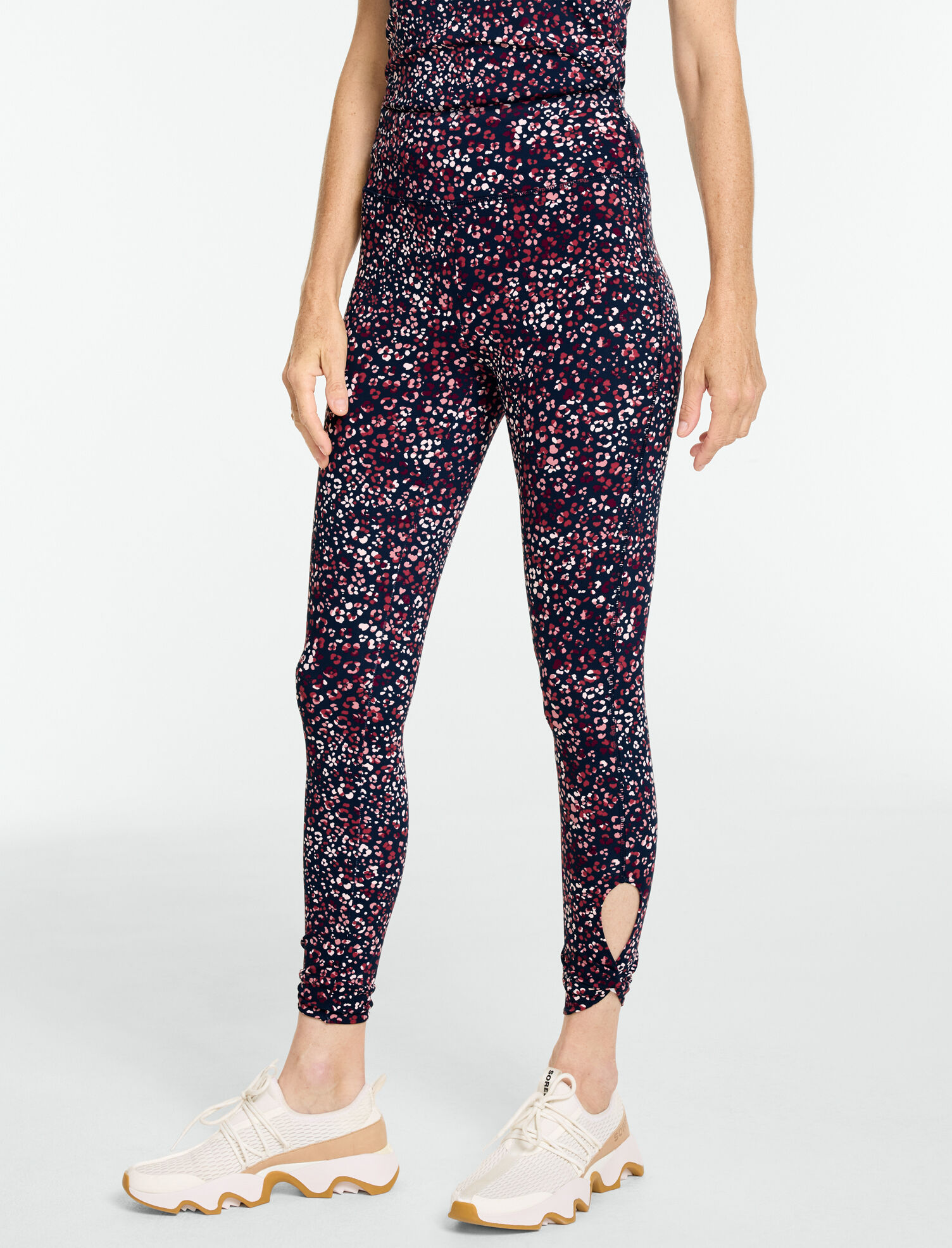 Out &amp; About Twist Capri Leggings - Leopard Kaleidoscope