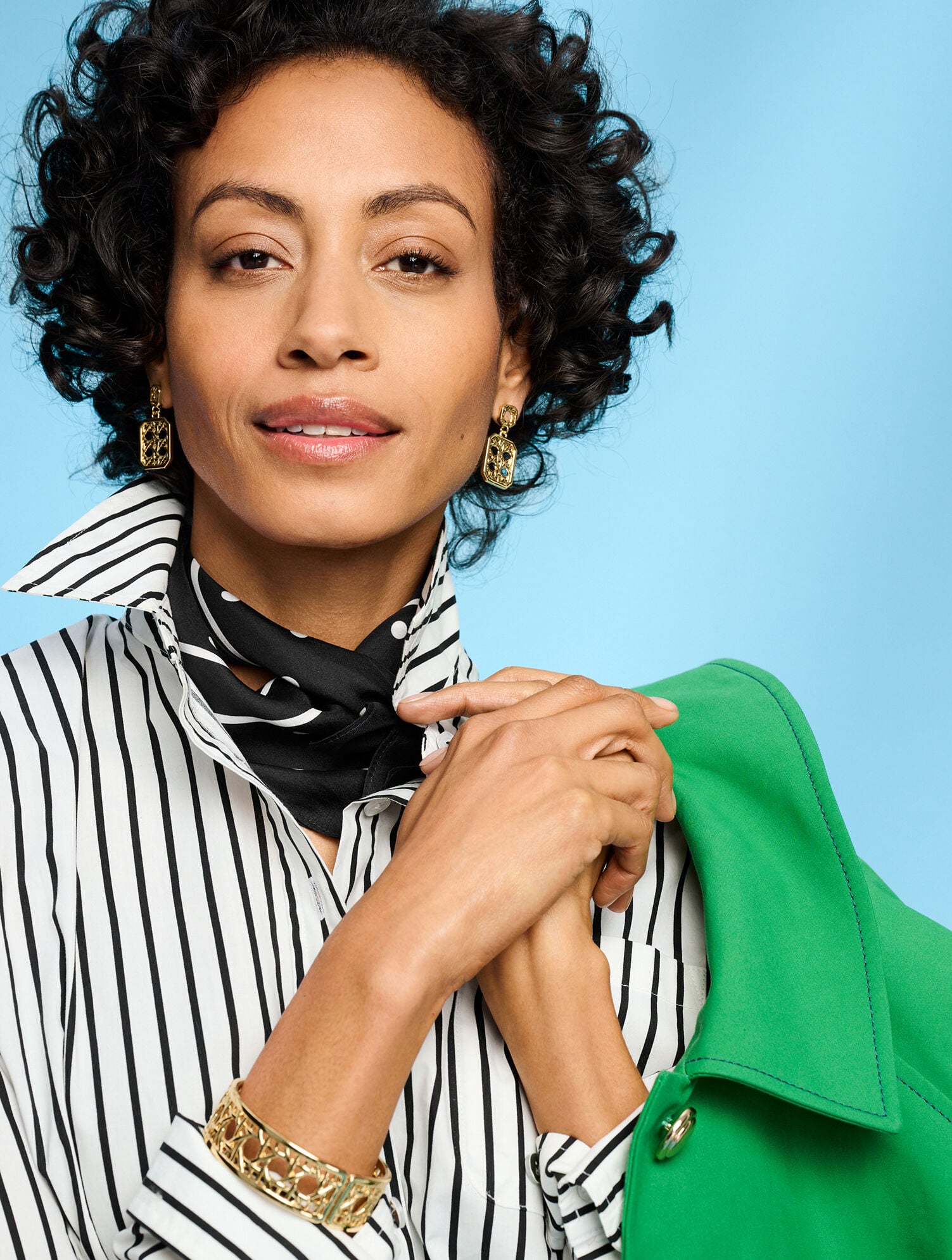 Rattan Texture Drop Earrings