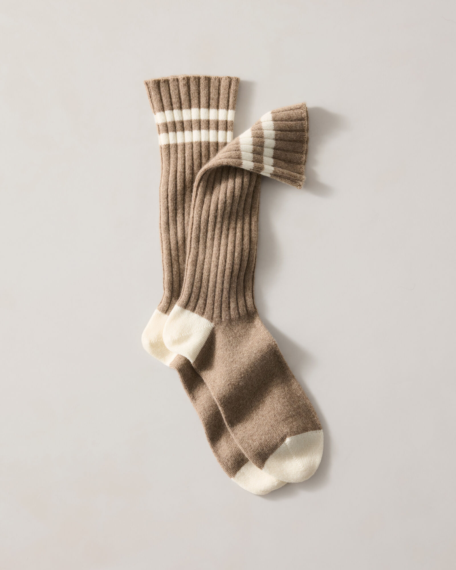 Cashmere Collegiate Stripe Socks