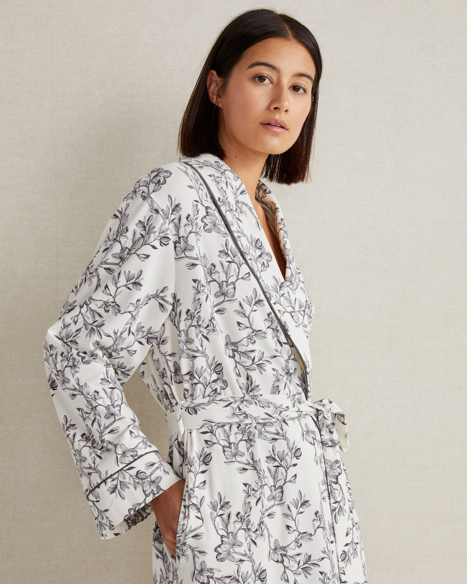 Organic Cotton Jersey Magnolia Robe | Haven Well Within