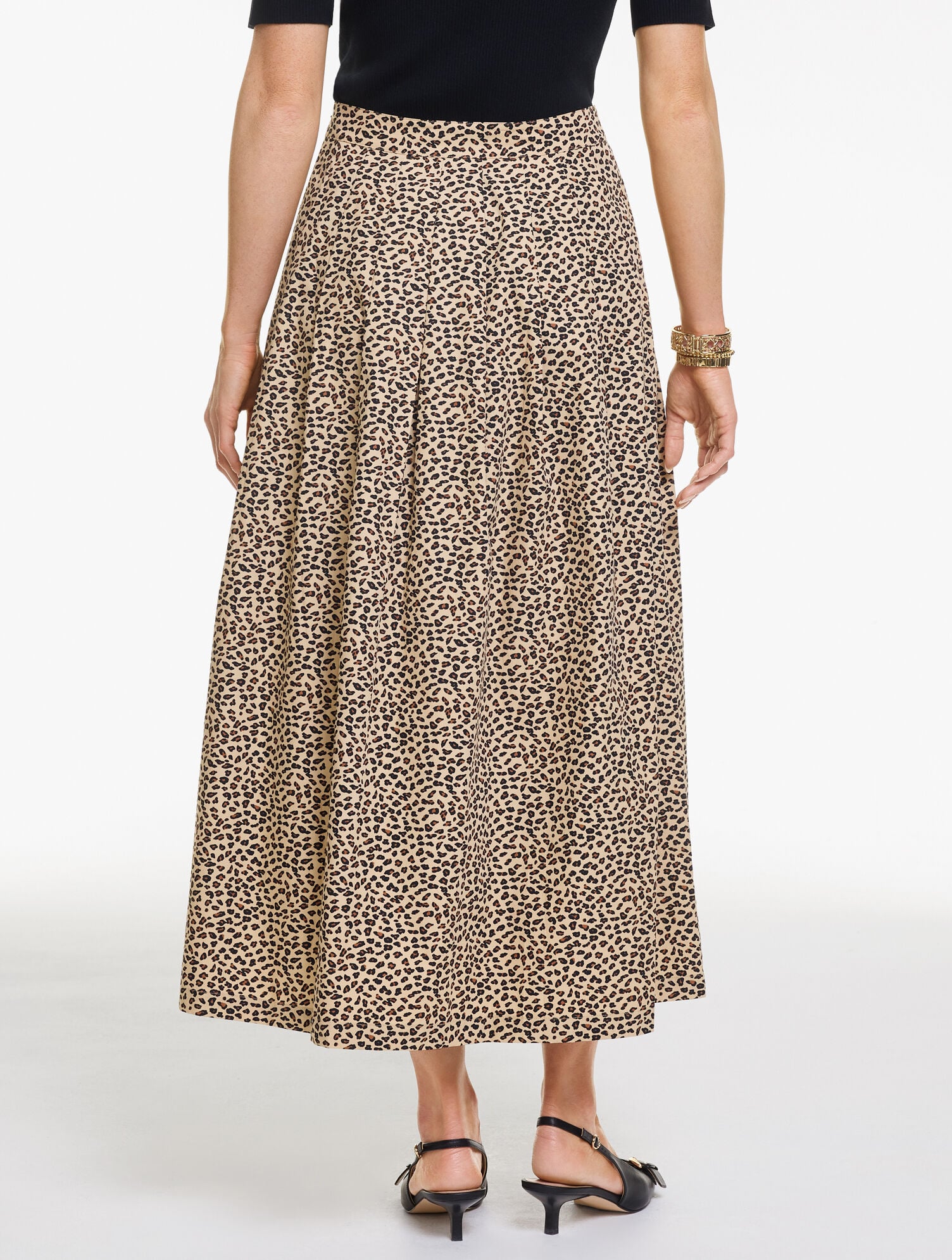 Piper Pleated Patio Skirt - Tricolor Cheetah