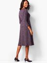 Twisted Boucle Fit &amp; Flare Dress