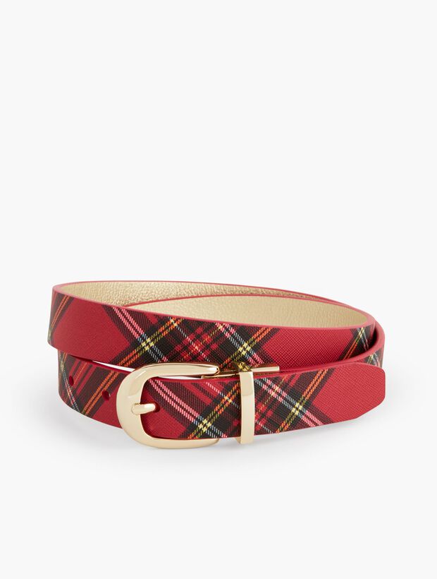 Reversible Tartan Belt