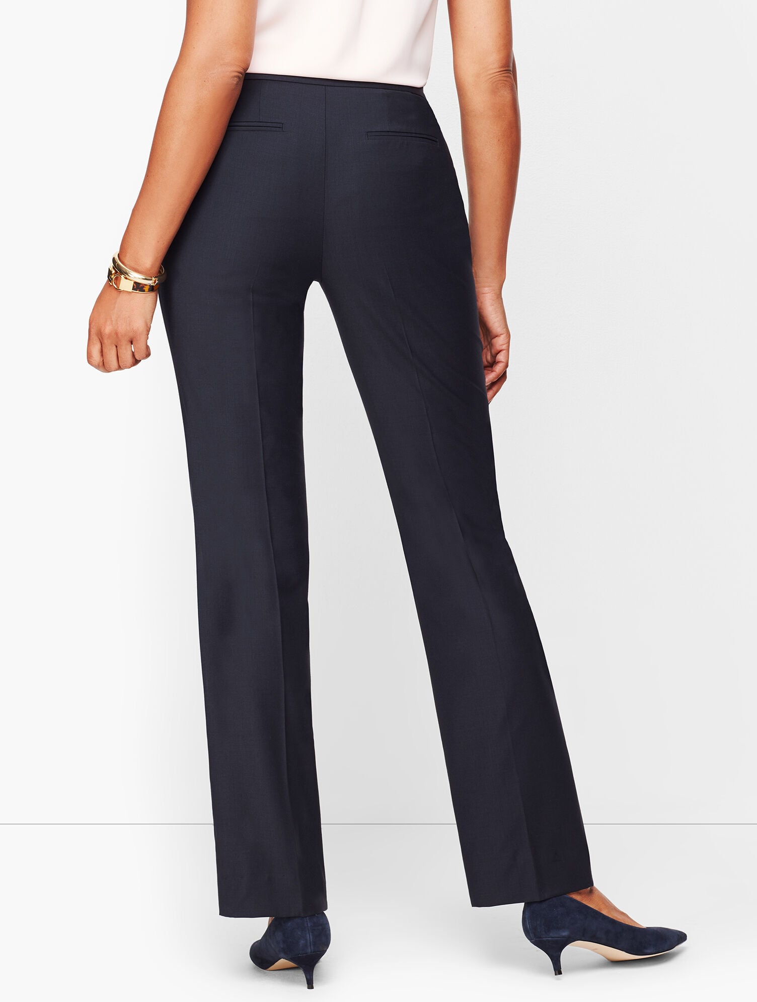 Seasonless Wool Barely Boot Pants - Curvy Fit | Talbots