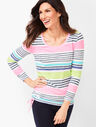 Stripe Featherweight Cinched Tee