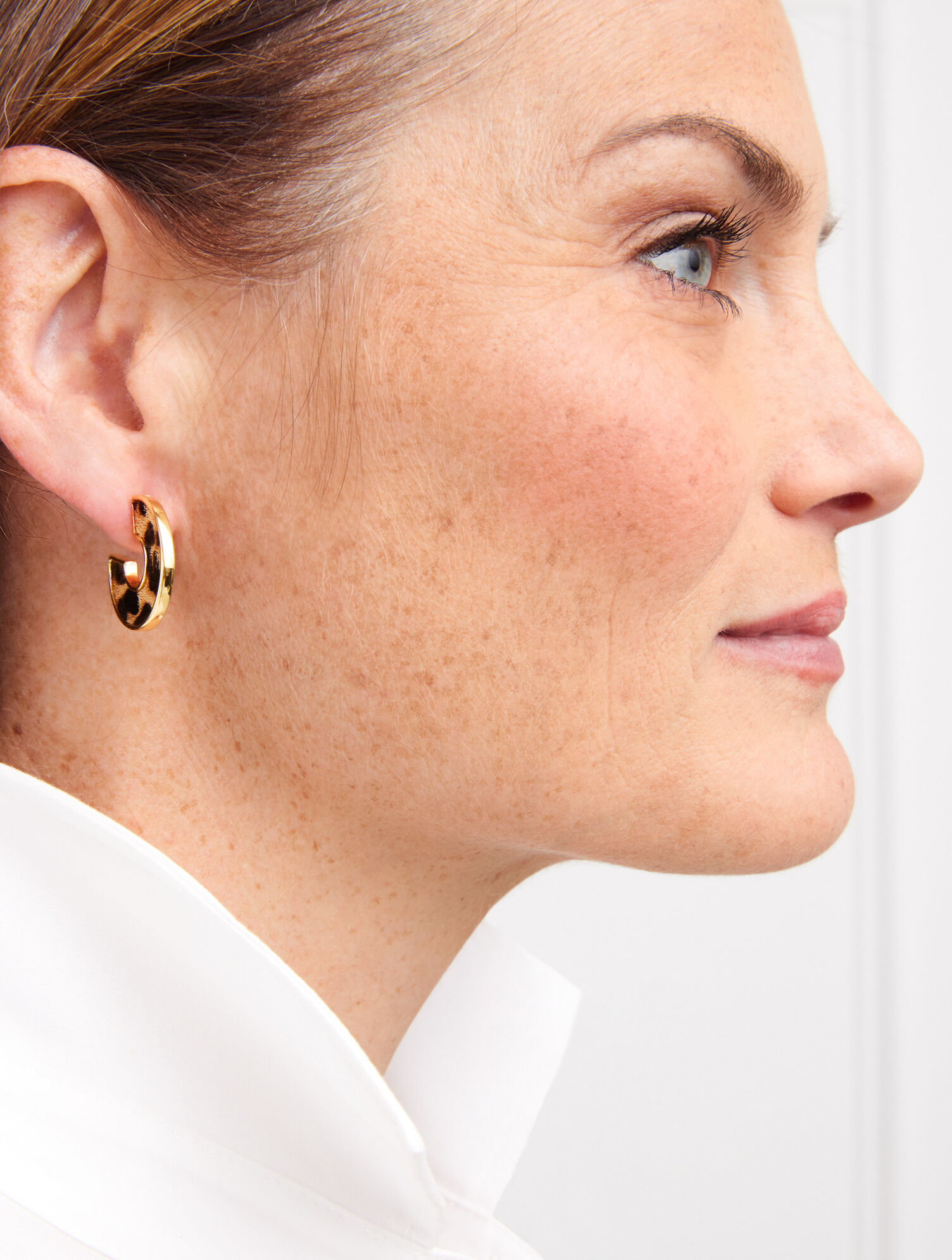 Leopard Hoop Earrings
