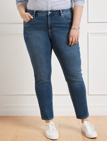 Plus Exclusive Slim Ankle Jeans - Palma Wash - Curvy Fit