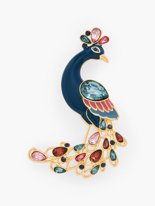 Peacock Brooch