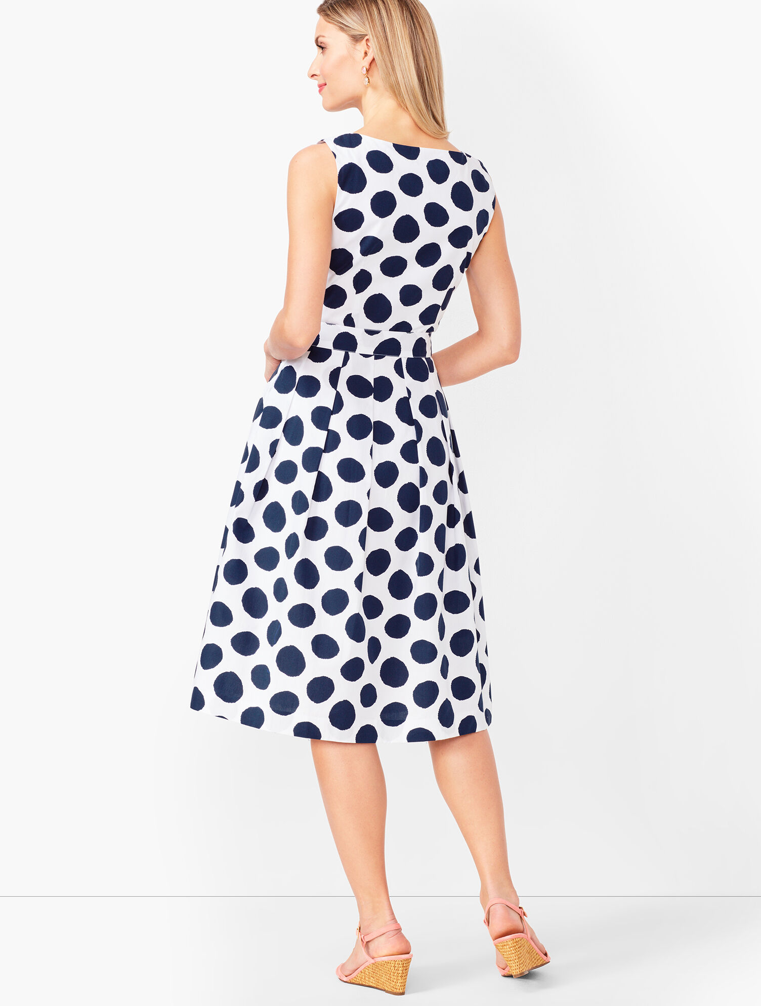 Dot Poplin Shirtdress