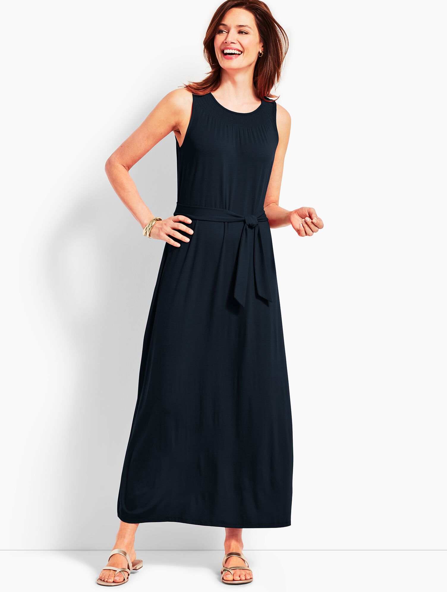 Belted Maxi Dress | Talbots