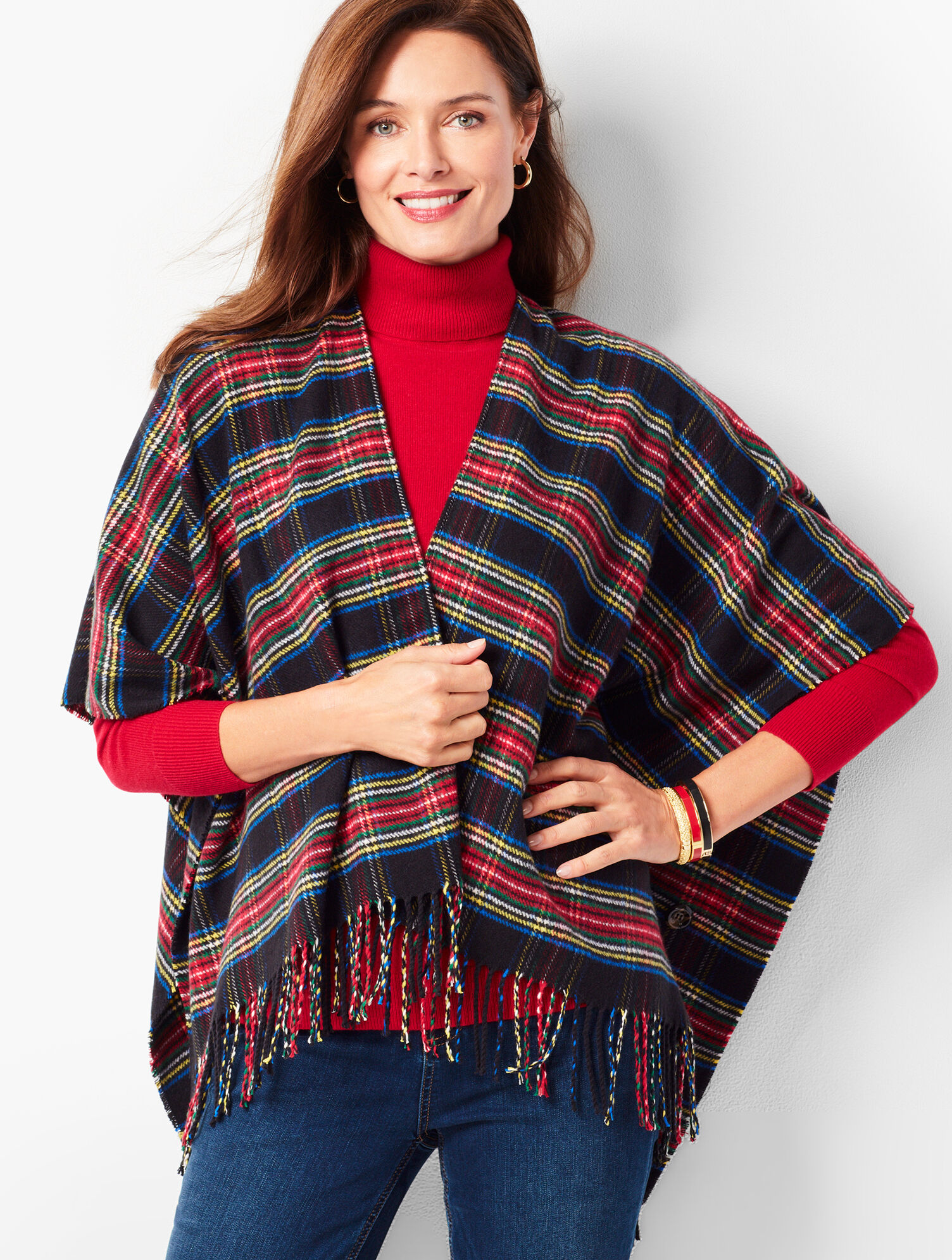 Tartan Plaid Ruana