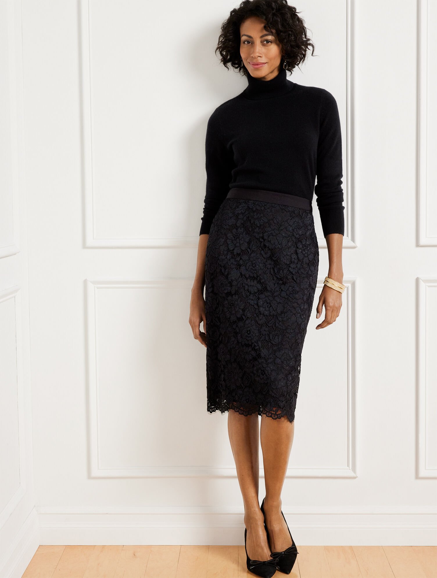Lace Pencil Skirt | Talbots, image size:1504x1990